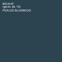 #2C444F - Pickled Bluewood Color Image